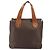 Céline Borsa a mano in tela Macadam CELINE in pelle PVC marrone oro Auth 161274 D'oro - vista 13