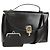 Borsa a mano Christian Dior in pelle di vitello 2 in 1 nera e oro Auth 160831 Nero D'oro