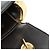 Borsa a mano Christian Dior in pelle di vitello 2 in 1 nera e oro Auth 160831 Nero D'oro - vista 11