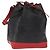 LOUIS VUITTON Epi Noe Schultertasche Bicolor Schwarz Rot M44017 LV Auth 159997