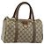 Borsa Boston in PVC beige e oro della linea Sherry GG Supreme di GUCCI 40 02 006 Auth 161096 D'oro