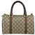 Borsa Boston in PVC beige e oro della linea Sherry GG Supreme di GUCCI 40 02 006 Auth 161096 D'oro - vista 2