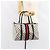 Gucci Borsa Boston Mini Sherry Line GG Supreme in PVC Navy Gold Auth am10364 D'oro Blu navy - vista 23