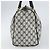 Gucci Borsa Boston Mini Sherry Line GG Supreme in PVC Navy Gold Auth am10364 D'oro Blu navy - vista 3
