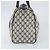 Gucci Borsa Boston Mini Sherry Line GG Supreme in PVC Navy Gold Auth am10364 D'oro Blu navy - vista 4