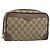 GUCCI GG Supreme Clutch Bag PVC Beige Auth hk3292