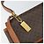 Céline Borsa a mano in tela Macadam CELINE in pelle PVC 2 in 1 marrone oro Auth 161500 D'oro - vista 18