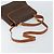 Céline Borsa a mano in tela Macadam CELINE in pelle PVC 2 in 1 marrone oro Auth 161500 D'oro - vista 9