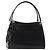 BALLY Bolso de mano de cuero negro plateado Auth 161058 Plata