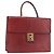 Céline Borsa a mano CELINE in pelle rossa dorata Auth 161005 Rosso D'oro