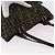 FENDI Zucca Canvas Handtasche braun schwarz Auth 161357 - Ansicht 6
