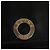 Céline Borsa a mano Celine Circle in pelle 2 in 1 nera e oro Auth 160826 Nero D'oro - vista 20