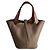 Hermès Bolsa bucket de couro Picotin 18 sem fecho Etoupe Bege