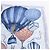 Sciarpa in seta 100% Louis Vuitton "up AND away" in blu M78448 - vista 4
