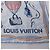 Sciarpa in seta 100% Louis Vuitton "up AND away" in blu M78448 - vista 6