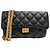 Portafoglio a catena Matelassé Chanel Nero