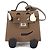 Charm per borsa Kelly Doll Bijoux di Hermès Nero Bianco Taupe