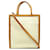 Cabas Céline Borsa Tote Piccola Verticale Celine Marrone Bianco - vista 2