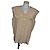 Top de seda Mulberry Beige Dorado Talla 40