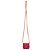 Bolsa de ombro mini Timeless Chanel em couro acolchoado vermelho - vista 4