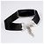 Collana choker Trotter rara in metallo argento e seta di Dior John Galliano con cristalli Nero - vista 4