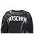 Schwarzer Baumwollpullover mit Moschino Couture Logo-Akzent - Ansicht 2