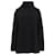 Chloé Oversized Langarm Rollkragenpullover aus schwarzer Wolle  - Ansicht 1