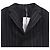 Blazer a righe a un bottone con tasche in lana nera Jil Sander Nero - vista 2