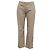 Pantalones rectos de algodón beige Dries Van Noten