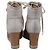 Sneakers alte con zeppa See by Chloé in pelle marrone e bianca Rosso - vista 5
