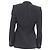 Blazer de rayas de un solo botón con bolsillos en viscosa negra Gucci - vista 4