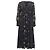 Abito midi a maniche lunghe con stampa floreale Ba&Sh Finaya in poliestere blu navy