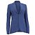 Blazer Akris con botones ocultos en lana azul marino