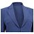 Blazer Akris con botones ocultos en lana azul marino - vista 2