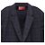 Hugo Boss Plaid Suit Jacket Blazer in Navy Blue Wool - view 2