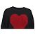Vestido mini de algodón negro con aplique de tul en forma de corazón Love Moschino - vista 2