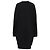 Vestido mini de algodón negro con aplique de tul en forma de corazón Love Moschino - vista 4