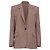 Isabel Marant Etoile Single-Breasted Blazer with Pockets in Brown Wool Red