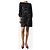 Dolce & Gabbana Schwarzes Pailletten-Minikleid - Größe UK 4 - Ansicht 3