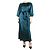 Autre Marque Vestido maxi de cetim verde garrafa Sammy - tamanho UK 10