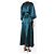 Autre Marque Vestido maxi de cetim verde garrafa Sammy - tamanho UK 10 - vista 2
