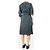 Autre Marque Clay Matilda Midi-Kleid mit Mehrfachstich - Größe UK 14 - Ansicht 2
