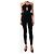 Alessandra Rich Mono de terciopelo negro sin tirantes - talla UK 6 - vista 3