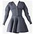 Alaïa Schiefer geripptes Cardigan- und Rock-Set - Größe UK 8 - Ansicht 4