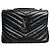 Saint Laurent Borsa a spalla in pelle trapuntata nera Loulou Nero