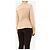 Sportmax Beige geraffte Kunstlederbluse - Größe M Braun - Ansicht 2