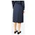 Cédric Charlier Falda midi de lana azul - talla UK 12 - vista 3