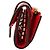 Michael Kors GREENWICH Leather Key Case Coin Case Red - view 2