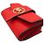 Michael Kors GREENWICH Leather Key Case Coin Case Red - view 5