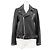 Autre Marque GRACE Class Lammnappa Leder Bikerjacke Schwarz